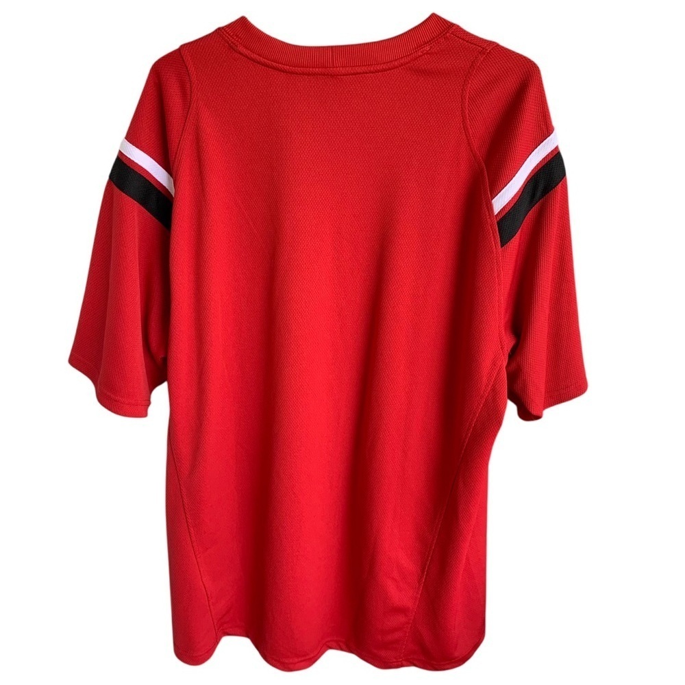 Nike Pullover Short Sleeve Shirt Center Nike Swoosh Logo Embroidered Adult XL - Picture 2 of 7